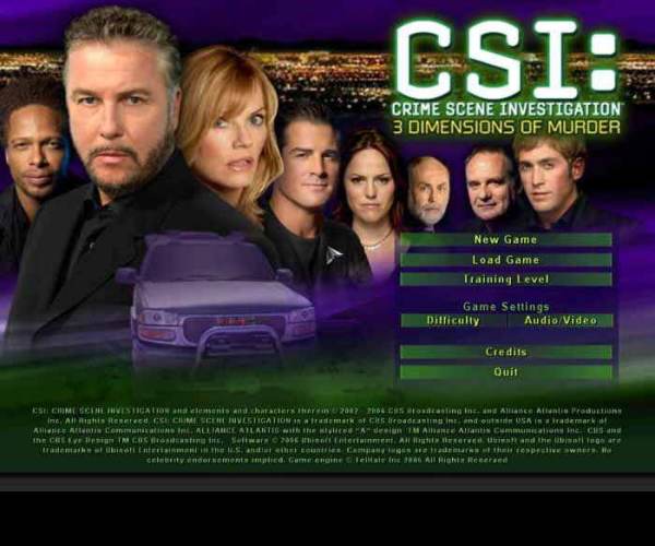 CSI: 3 Dimensions of Murder