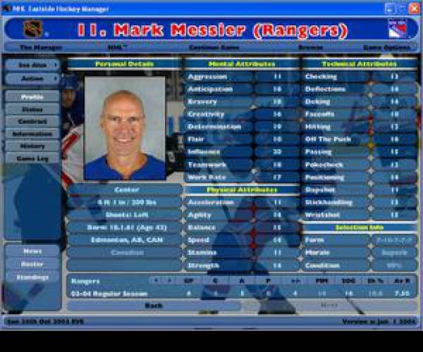 NHL eastside hockey manager