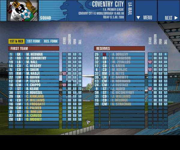 Football Manager 2001