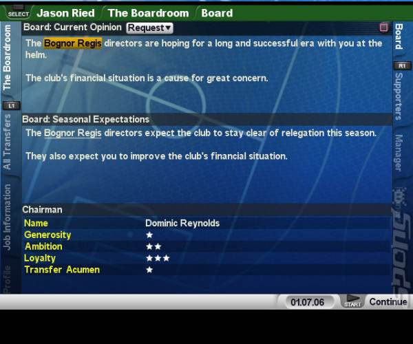 Championship Manager 2007 (PS2)