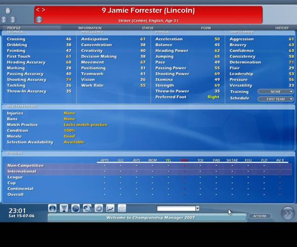 Championship Manager 2007 (PS2)