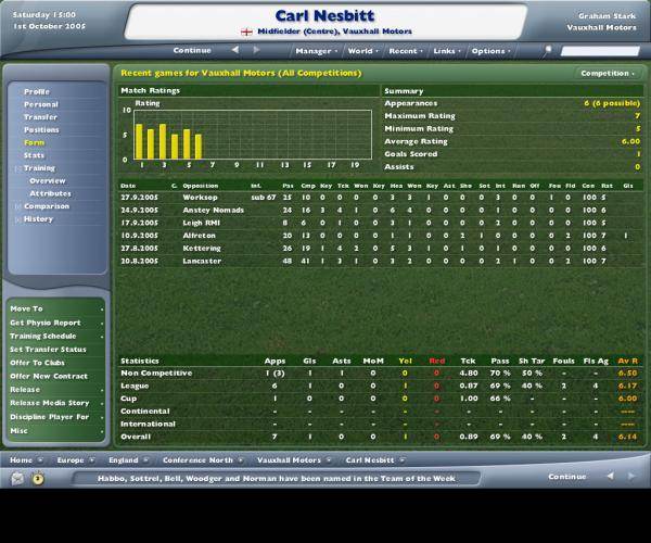Football Manager 2006 (JAVA)
