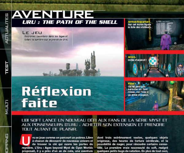 URU: Path of the shells expansion