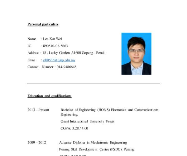 Particulars